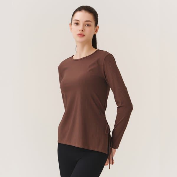 위뜨 콜라겐모달 언발 리본슬릿 긴팔티 HTWTL5K07T 1131329  SBU  S