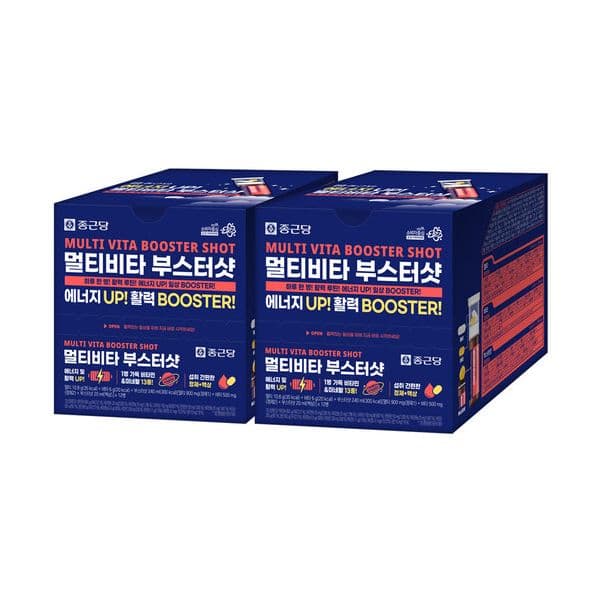 종근당 멀티비타 부스터샷 액상 비타민 물없이 마시는 올인원 12개입 2개