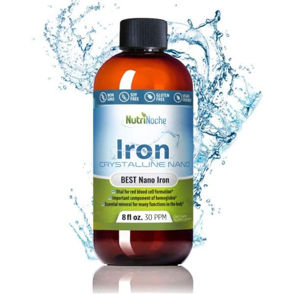 Liquid Iron Supplement for Women - High Potency Sublingual Iron Drops - Vegan Liquid - Tasteless F