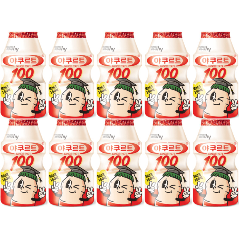 한국야쿠르트 1971 100 유산균 요구르트 100ml 15개