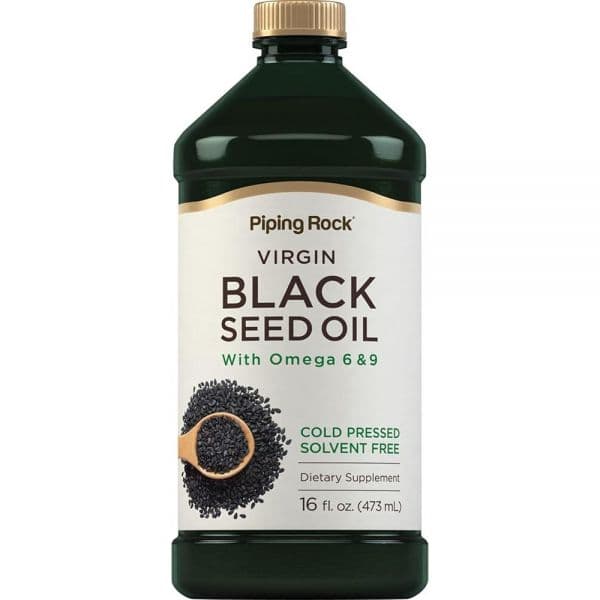 Piping Rock 파이핑락 순수 블랙 씨드 오일 473mL 병 쿠민 씨앗 건강유지  Piping Rock 파이핑락 순수 블랙 씨드 오일 4