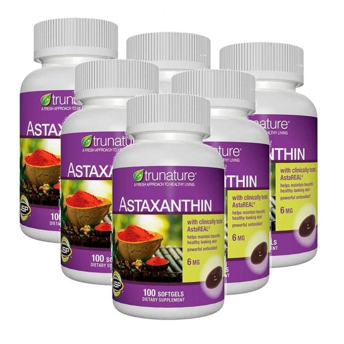 트루네이처 아스타잔틴 6mg 소프트젤 trunature Astaxanthin  6개  100정