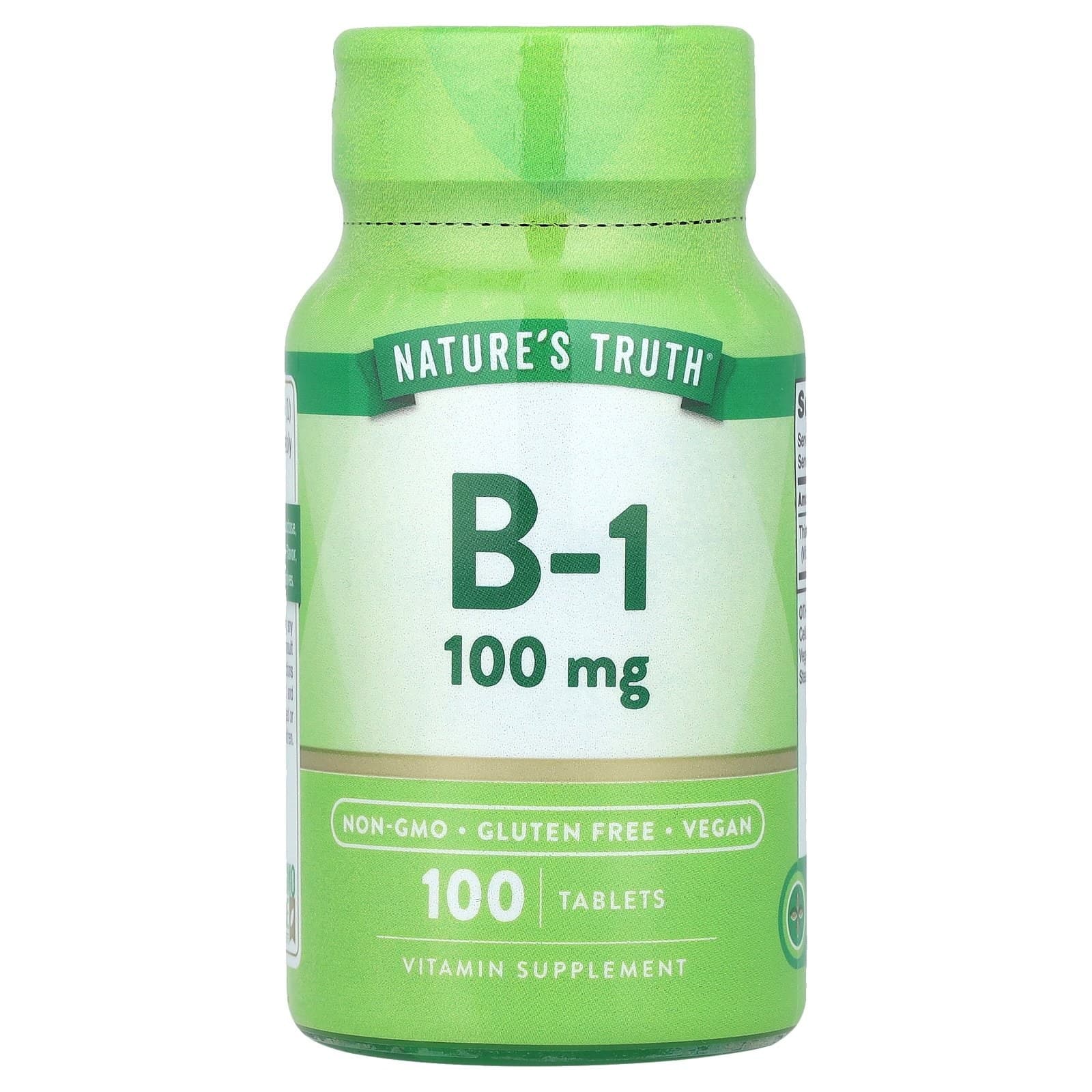 Nature’s Truth 비타민B1 100mg 100정 Truth (네이처스 트루스)  Nature’s Truth  비타민B1  100mg   1개