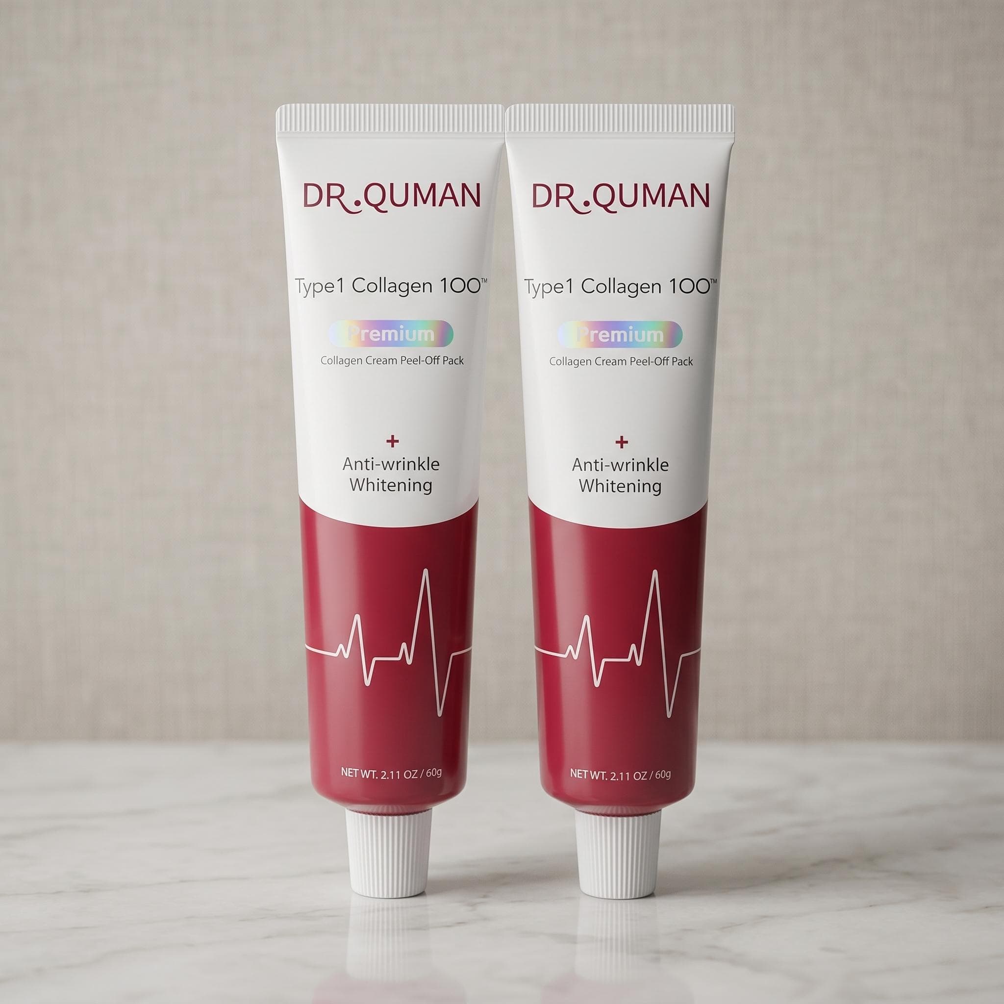 닥터큐먼 콜라겐 타입원 추천 크림팩 콜라겐팩 60g 2개  1개입