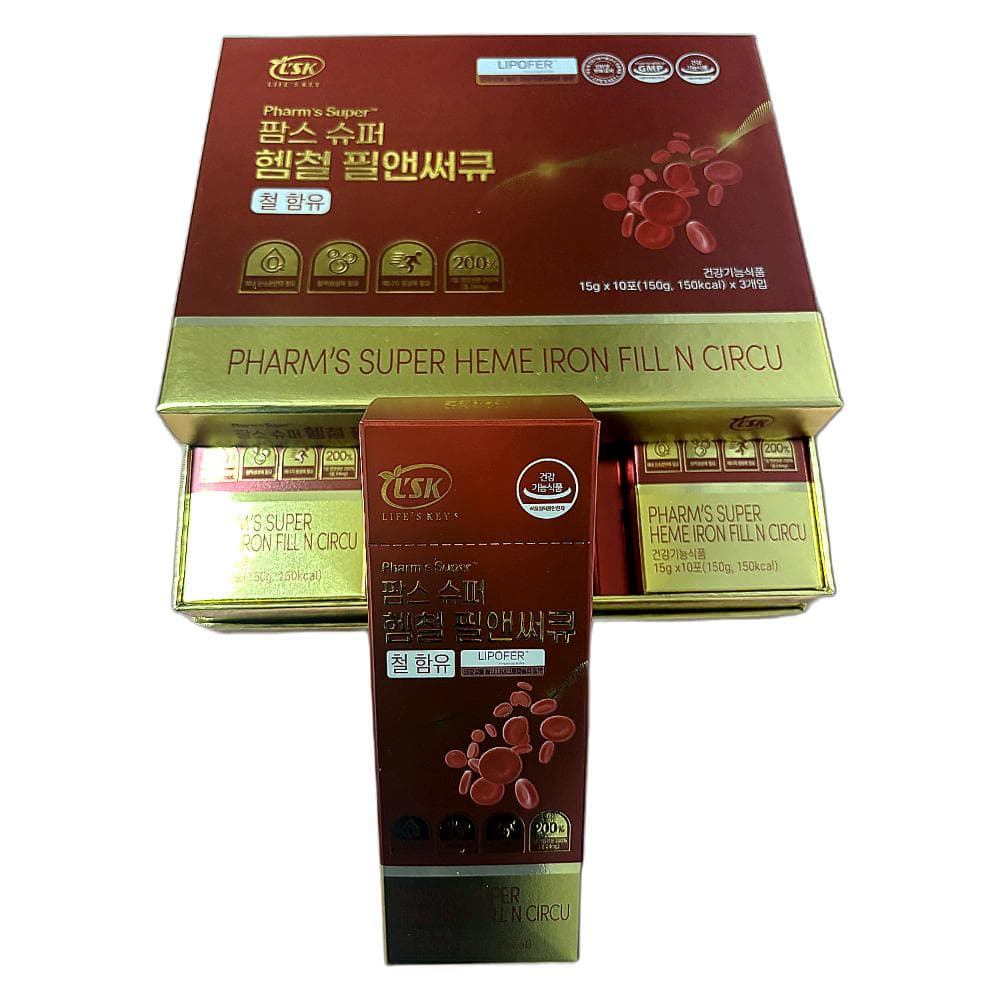 철분 슈퍼 헴철 프랑스산 리포퍼 식품 비타민/미네랄 미니 가성비 표준형 모던 150g 1개  1정