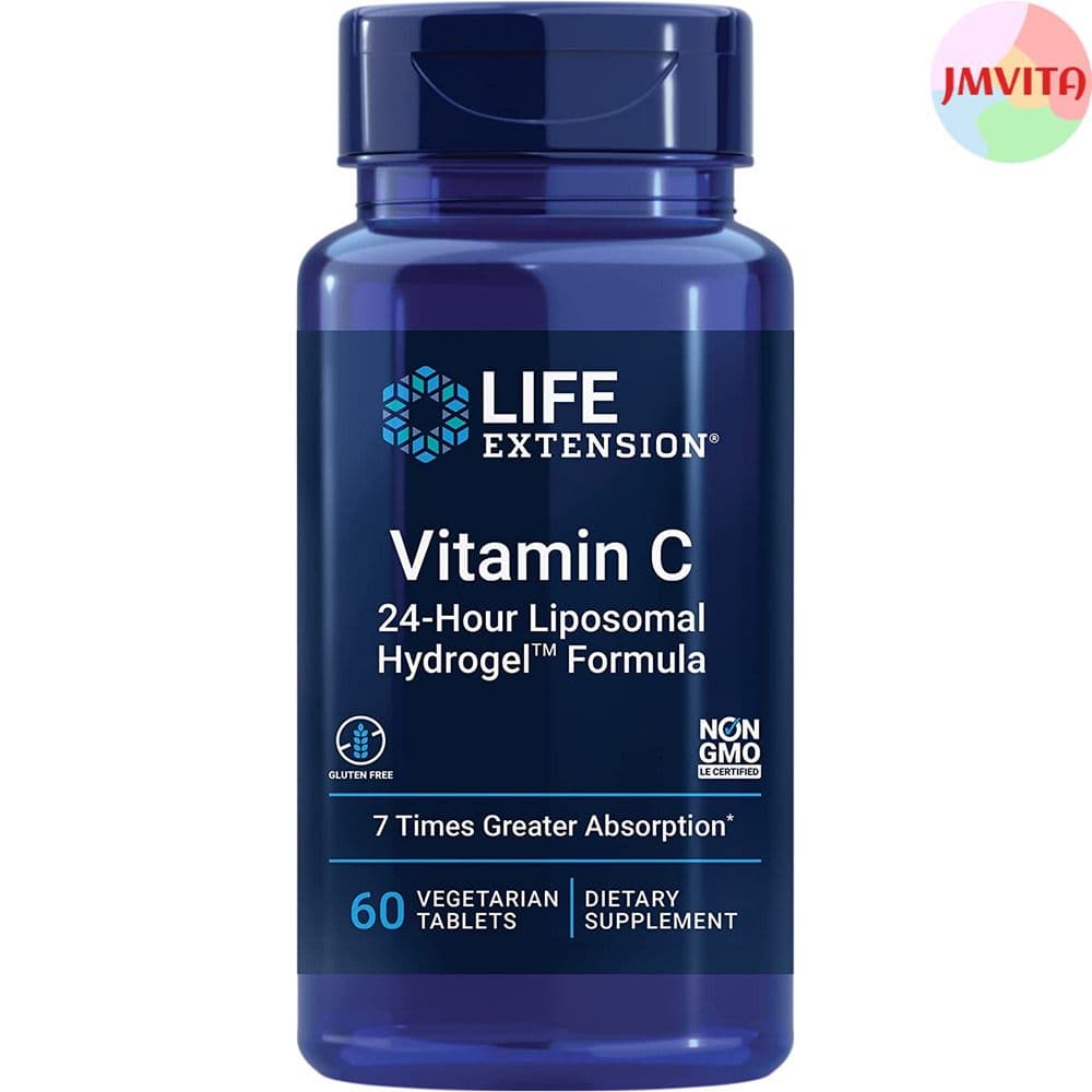 24시간 지속되는 리포솜 비타민C 리포좀 리포조말 비타민C 라이프익스텐션 60캡슐  2개  60정