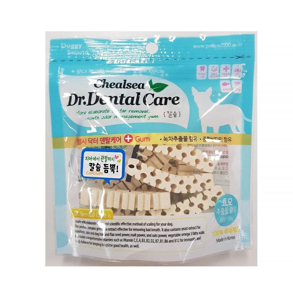 (3개묶음)[펫라인] 첼시 DR.덴탈케어 - 칼슘 듬뿍  100g  3개