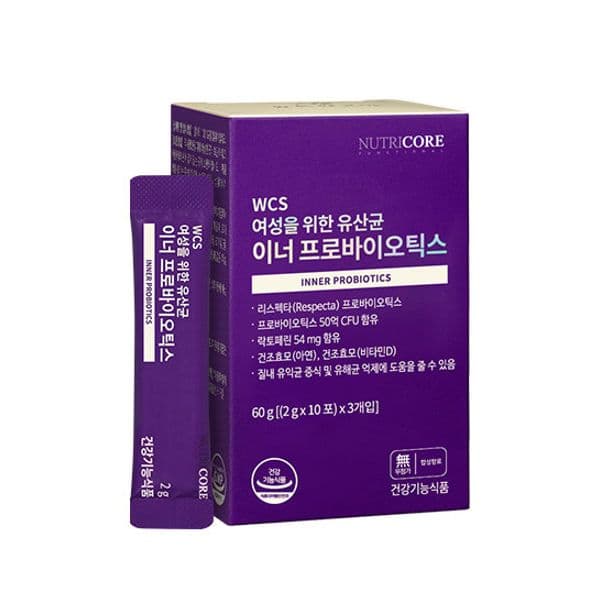 뉴트리코어 여성을 위한 유산균 이너 프로바이오틱스 30포  뉴트리코어 여성을 위한 유산균 이너 프로바이오틱스 30