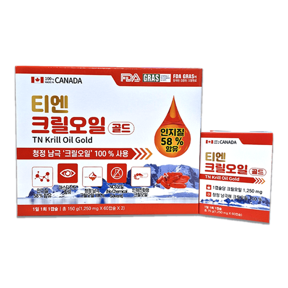 캐나다 티엔크릴오일 골드 인지질58%  1개  60정