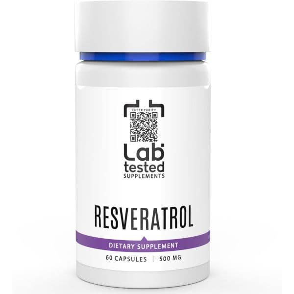 Trans-Resveratrol - 60 500mg Capsules - 3rd Party COA Provided with Every Lot# - Pure Resveratrol  T