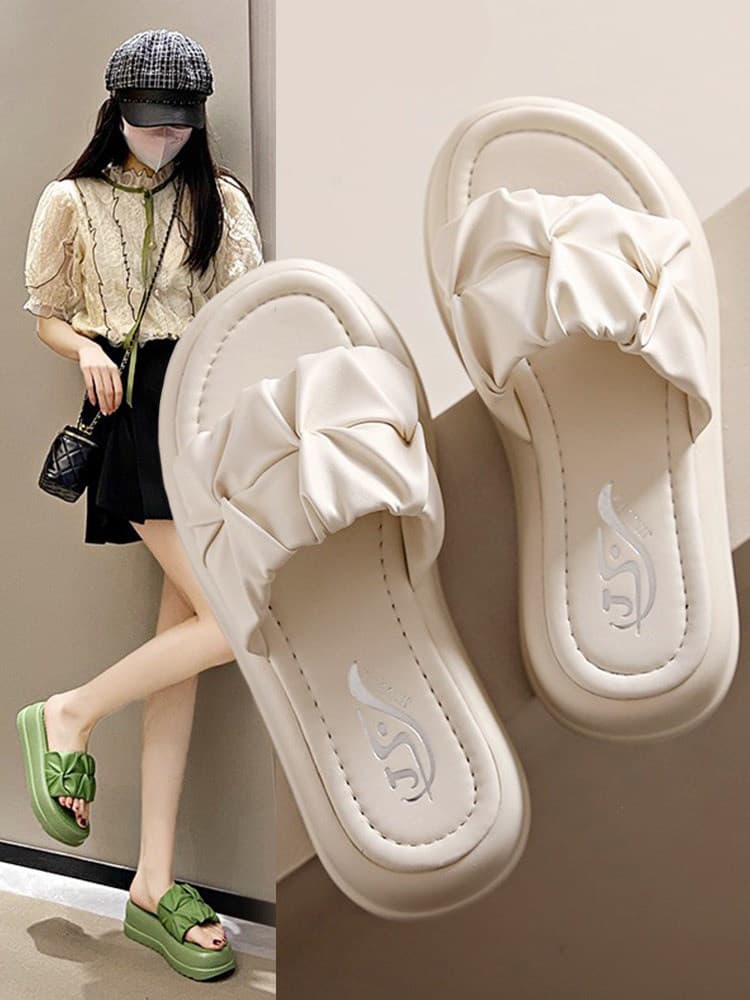 발편한 실내화 사무실 여름슬리퍼 통굽슬리퍼  강황 [프리미엄 업그레이드 버전]  37  커플 스타일