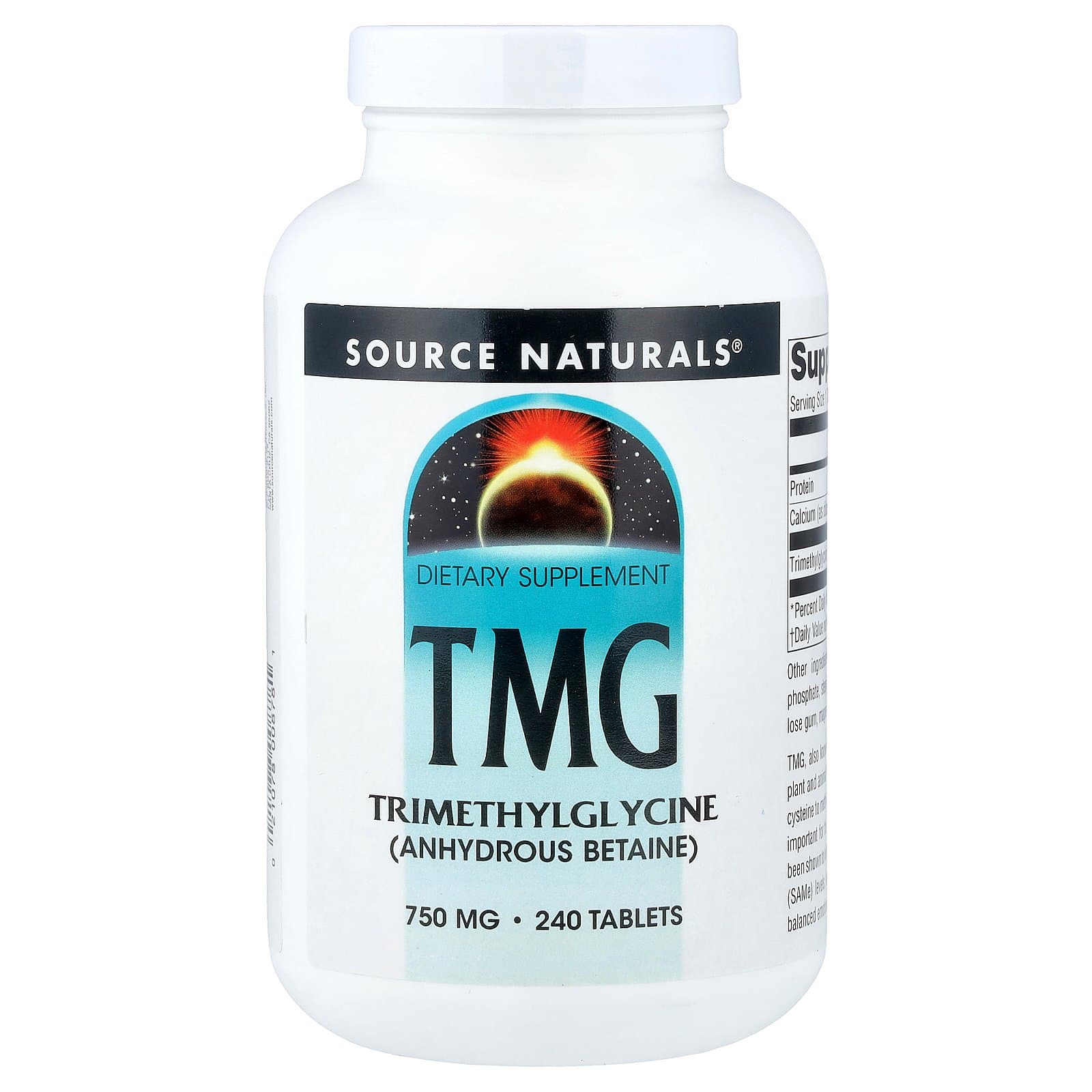 Source Naturals TMG 750 mg 240 Tablets  1개