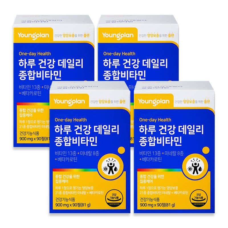 영진약품 하루 건강 데일리 종합비타민  4개  90정