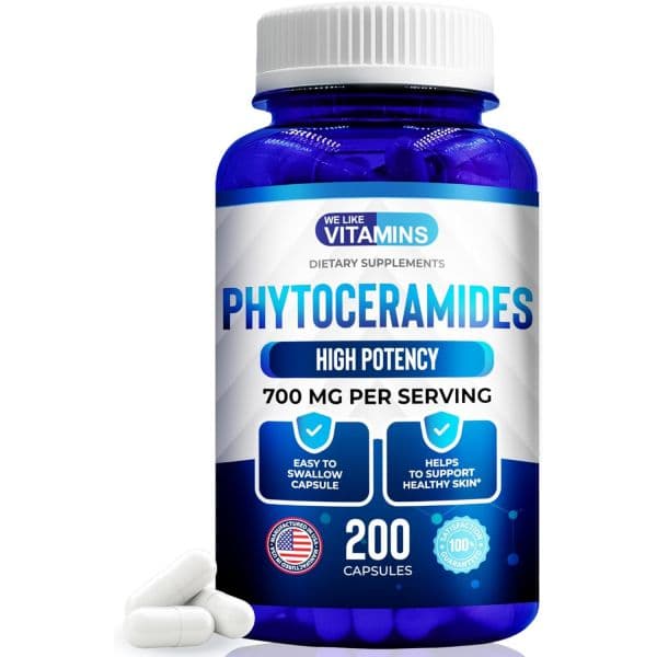 멀티영양제 멀티비타민 비타민 피토세라미드 700mg 200캡슐 모든 밀 무첨가 식물성 1회 제공량당 피부 수분 공급 수리 재접종  멀티영양제 멀티비타민 비타민 피토세라미드 700m