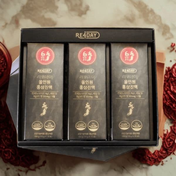 리포데이 올인원 홍삼진액 10g X 30포 정제수 0% 진세노사이드 33mg 607342  300g  1개