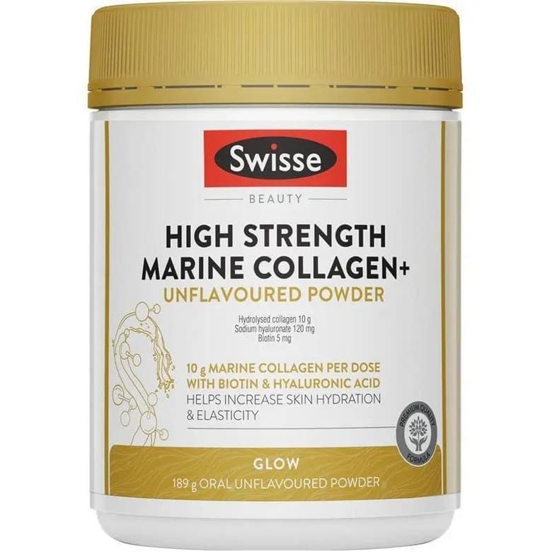 호주 스위스 Swisse Marine Collagen+ Unflavoured Powder 고강도 마린 콜라겐 무맛 파우더  2개  189g