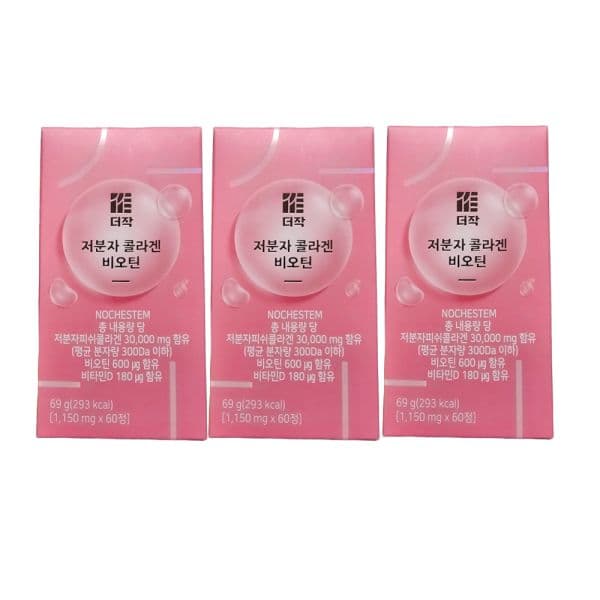 더작 저분자 콜라겐 비오틴 60정 3박스 608258  0.9998788980294174