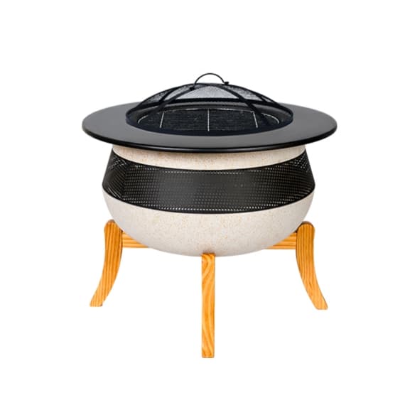 야외 안뜰 그릴 스토브 스토브 차 요리 숯불 그릴 테이블 세트 가정용 전기 그릴 테이블 산화 마그네슘 가열 화로  1개  A타입+확장테이블