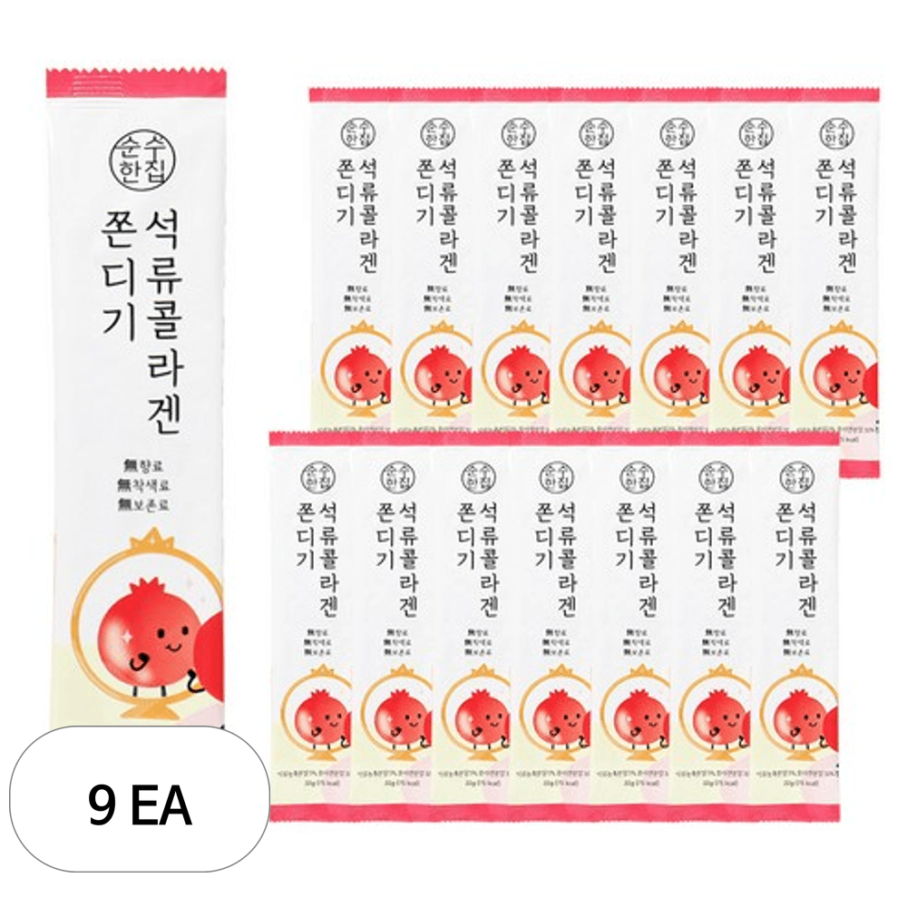 순수한집 석류 콜라겐 쫀득이  375g  9개