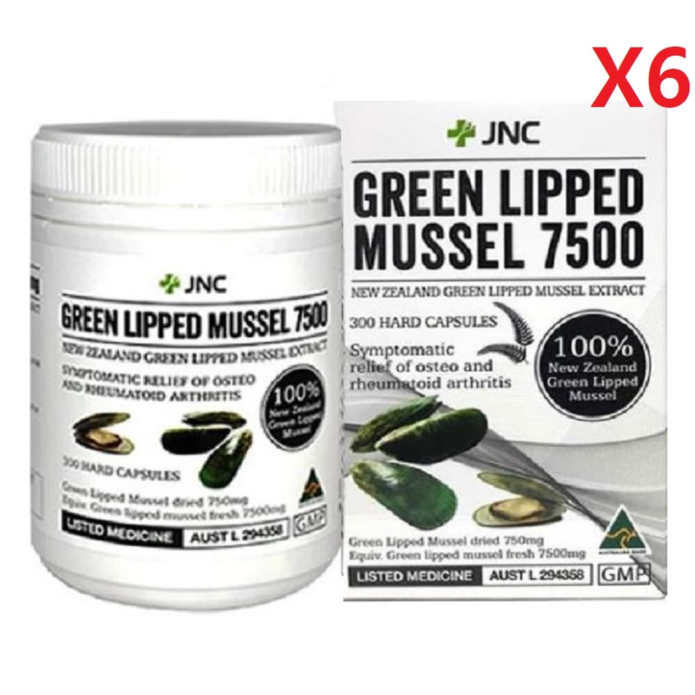 호주 JNC 뉴질랜드 초록홍합 7500mg 300정-6개  6개  300정