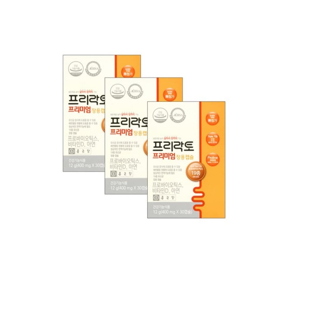 프리락토 프리미엄 장용캡슐  30정  3개