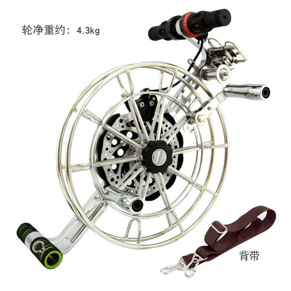 마그네슘 합금 연 날리는 스트랩 휠 방패연 회전 얼레  1개  스테인레스 스틸-36cm (익스텐션 로커암)