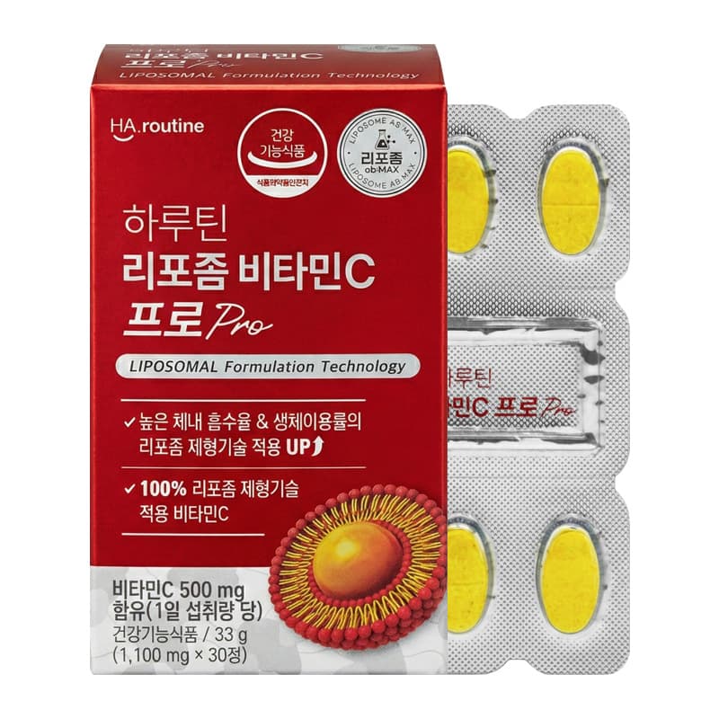 하루틴 리포좀 비타민C 프로 1100mg x 30정, 6개