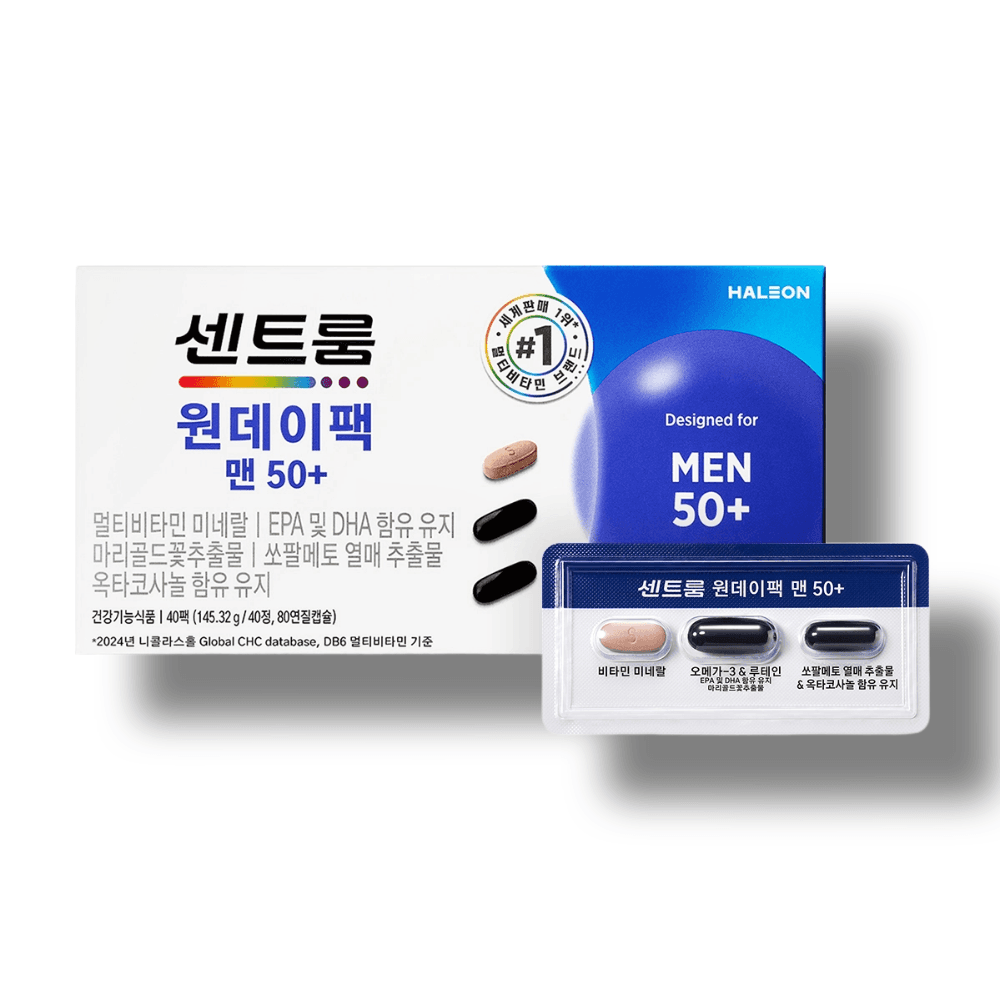센트룸 원데이팩 50+ 맨 40팩  40회분  1개