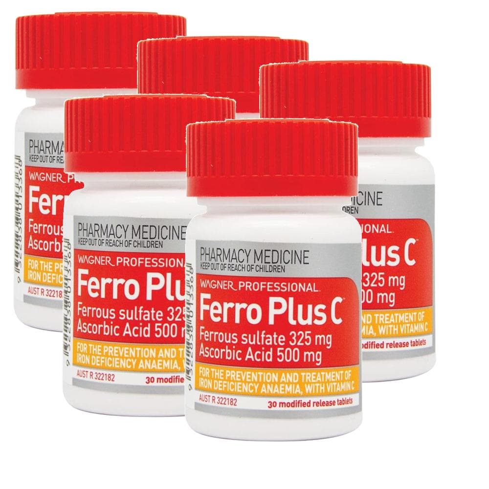 와그너 프로페셔널 철분 플러스 비타민C Wagner Ferro Plus C  30정  5개