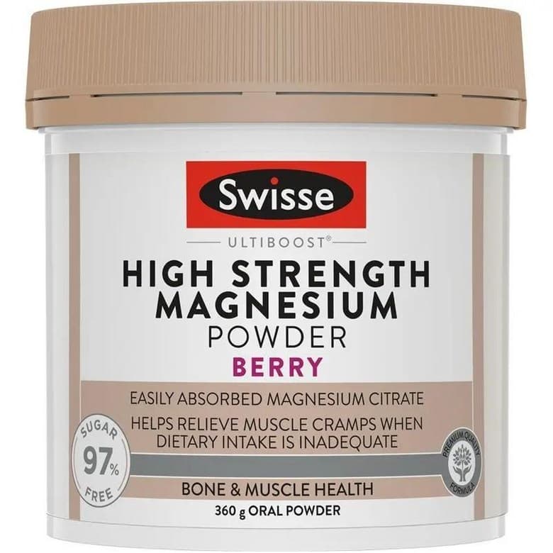 호주 스위스 Swisse High Strength Magnesium Powder 고강도 마그네슘 파우더 베리맛  3개