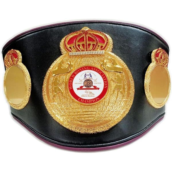 WrathWire 리프팅벨트 웨이트 헬스 WBA 챔피언십 타이틀 벨트 성인용 풀사이즈 4mm 헤비 아연 합금 금판 정품 블랙 가죽 세계 복싱 협회 프리미엄 컬렉터 에디션  Wrat