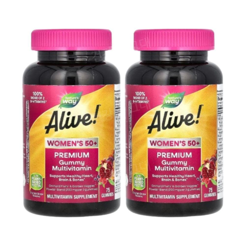 네이처스웨이 얼라이브 50세이상 여성 멀티 종합비타민 75젤리 2개 Multivitamin  75정
