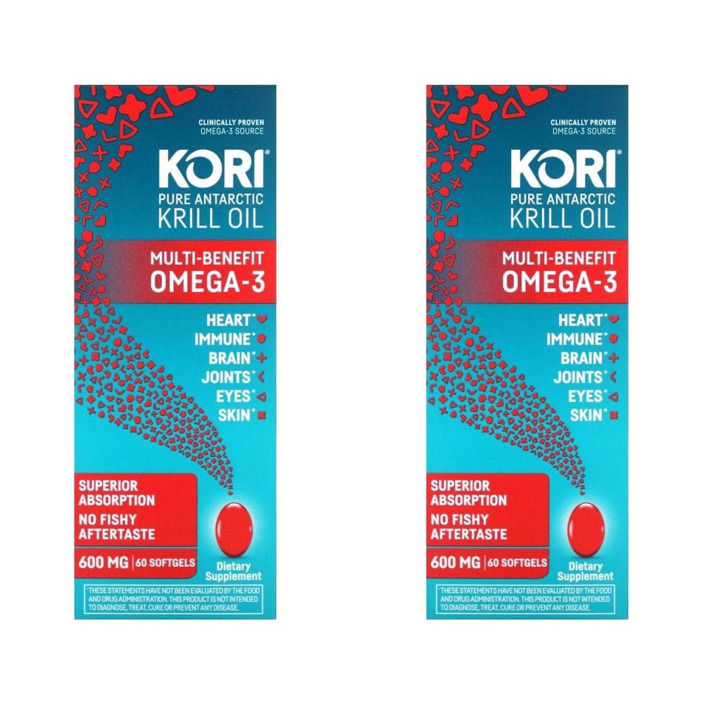 코리 퓨어 안타틱 크릴 오일 멀티 베네핏 오메가-3 Kori Pure Antarctic Krill Oil Multi-Benefit Omega-3 60정