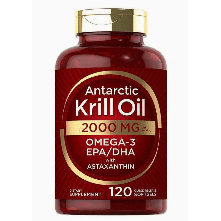 칼라일 남극 크릴 오일 2000mg | 120 소프트젤 | 오메가-3 EPA DHA 및 아스타잔틴 보충제 (레드 크릴 원료) | 최대 강도 | 실험실 검증  1개  120정