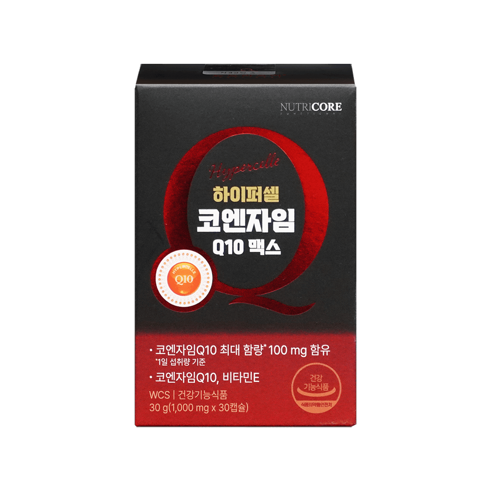 뉴트리코어 하이퍼셀 코엔자임 q10 큐텐 코쿠텐 코큐텐 코임자임 코앤자임 맥스  30회분  1세트