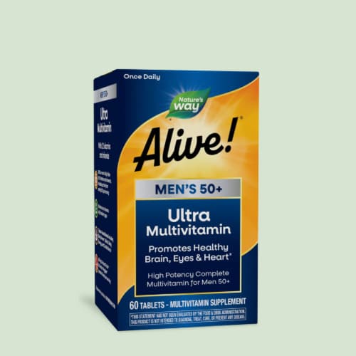 네이쳐스웨이 얼라이브 종합비타민 멀티비타민 50대 이상 남성 Multivitamin  60정  2개