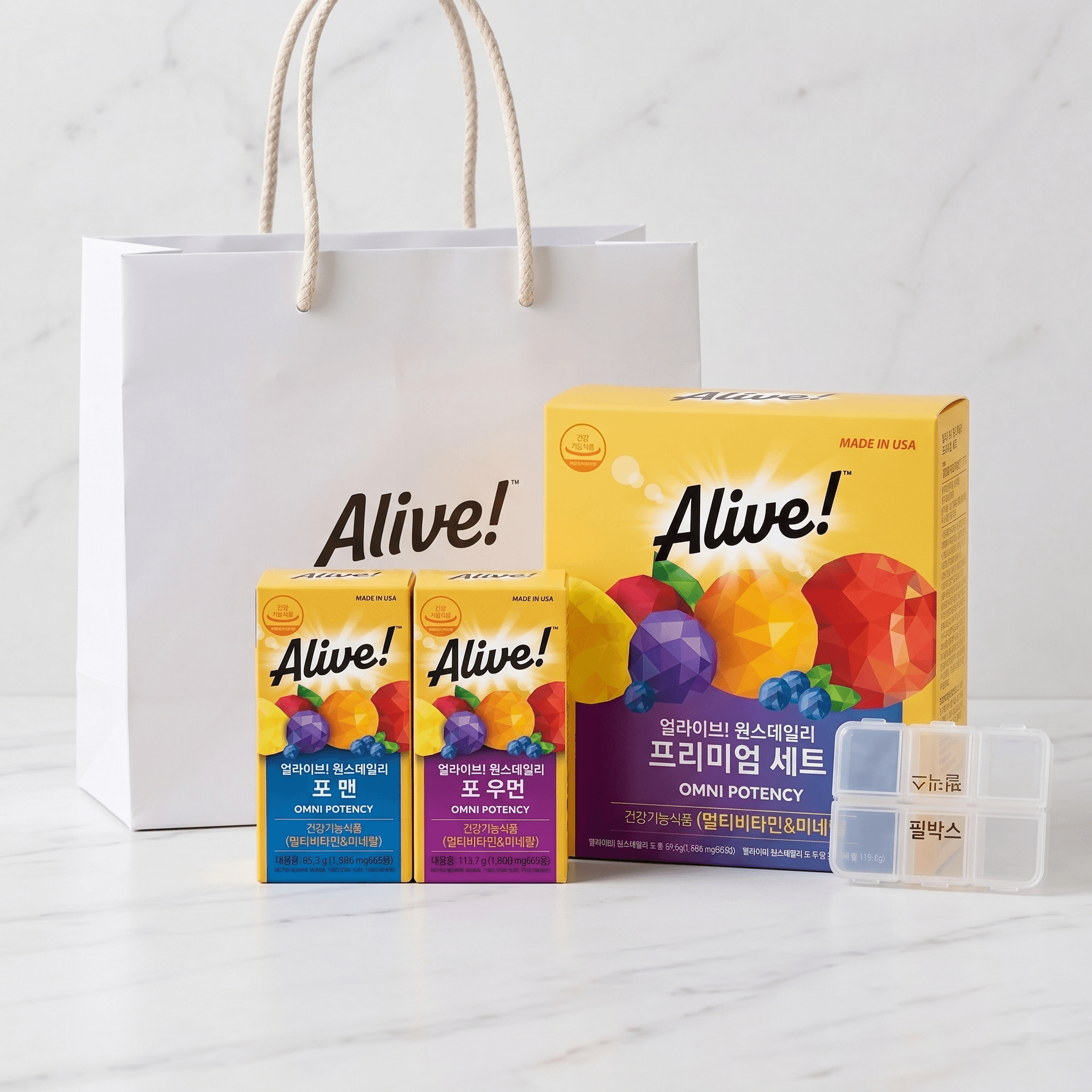 얼라이브 원스데일리 종합비타민 남성여성세트  60정  1세트  60정X2