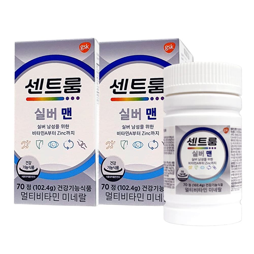 약국 센트룸 실버포맨 70정 2박스(총140정)  2박스