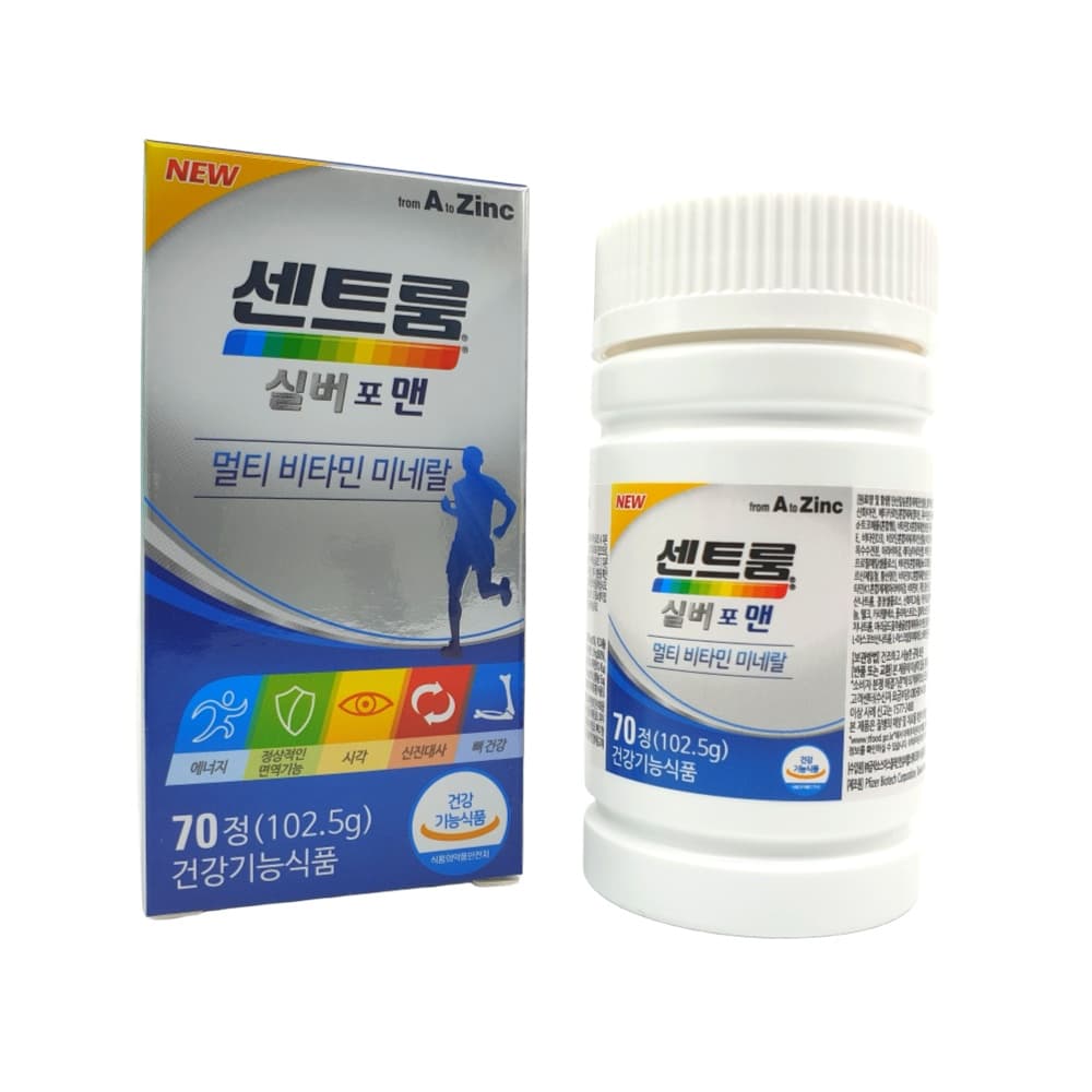 센트룸실버 포맨 남성용 멀티 비타민 미네랄 1464mg 70정  1개
