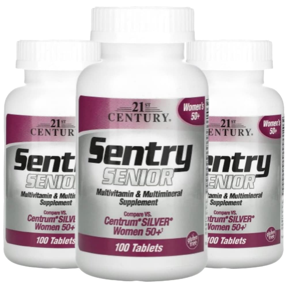 21세기센트리 Sentry 시니어 여성용 멀티비타민 종합미네랄 센트륨 실버 100정 2+1  1개