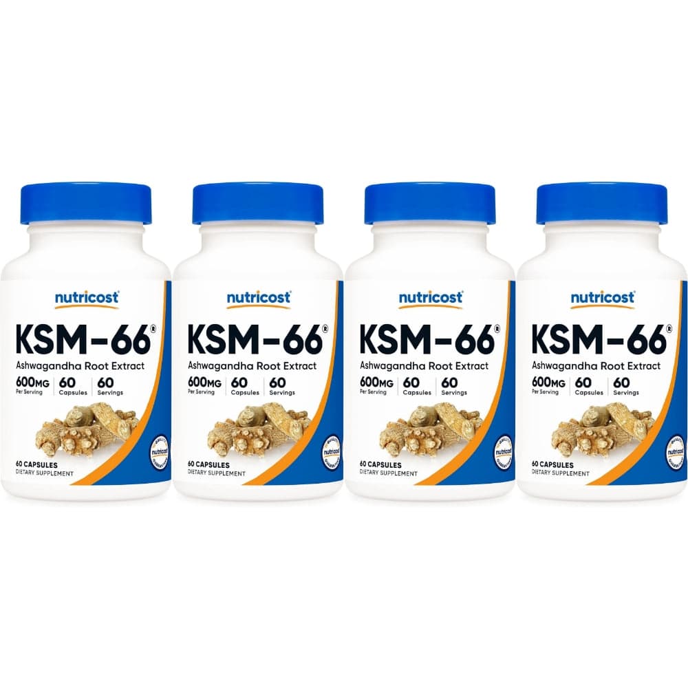 뉴트리코스트 KSM 66 아슈와간다 뿌리 추출물 600mg  60개  4개