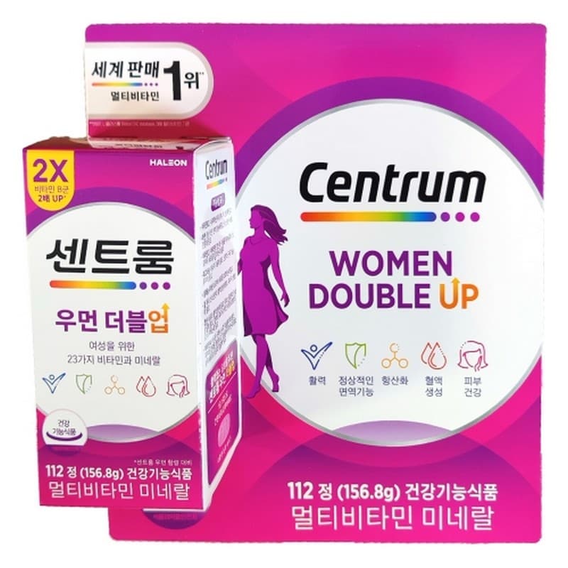 센트룸 우먼 더블업 멀티 비타민 미네랄 112정 탕비실  1개