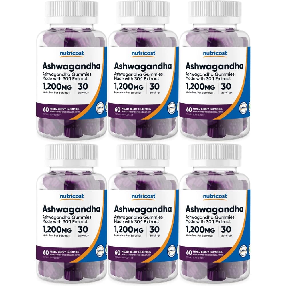 뉴트리코스트 아슈와간다 1200mg 구미 젤리  60개  6개