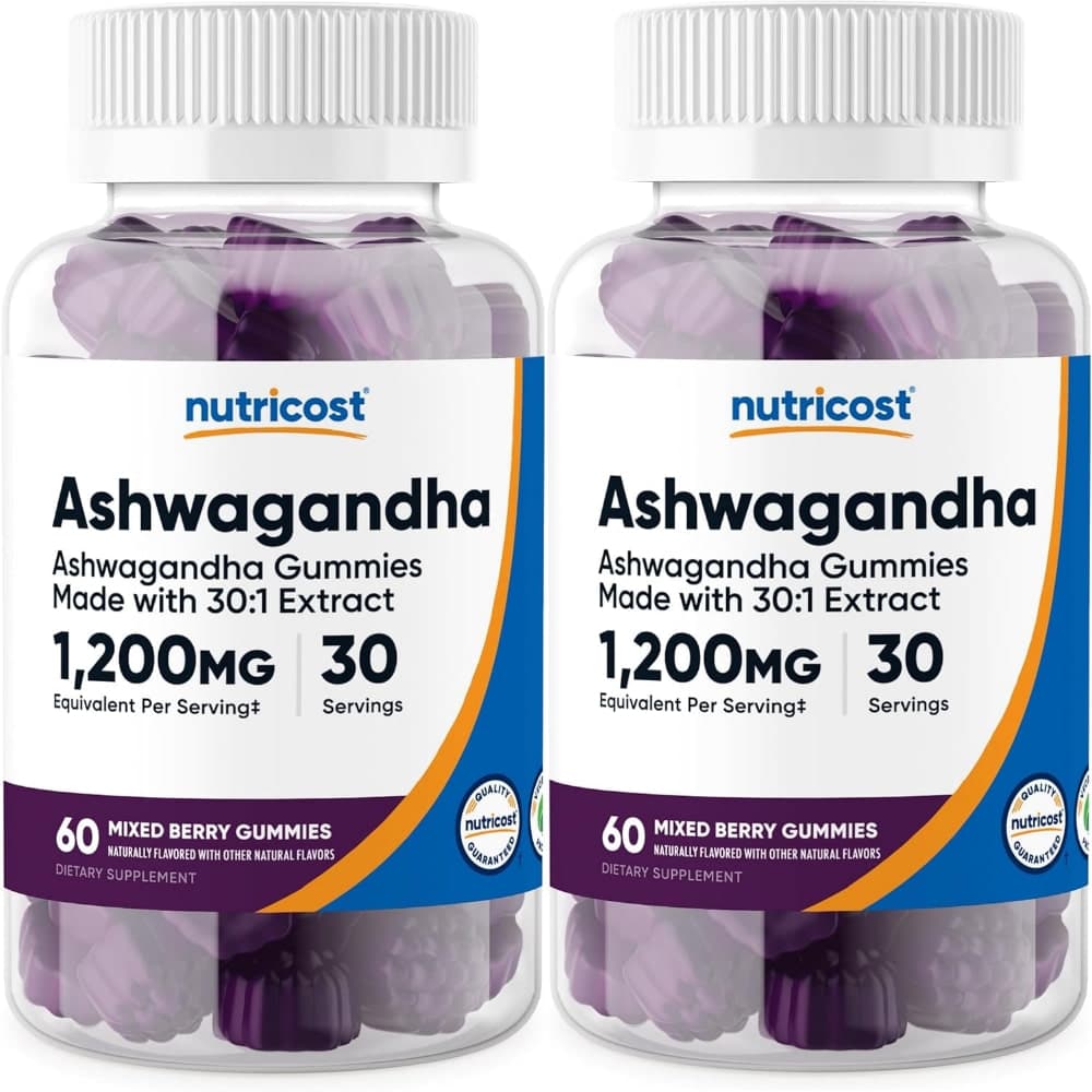 뉴트리코스트 아슈와간다 1200mg 구미 젤리  60개  2개
