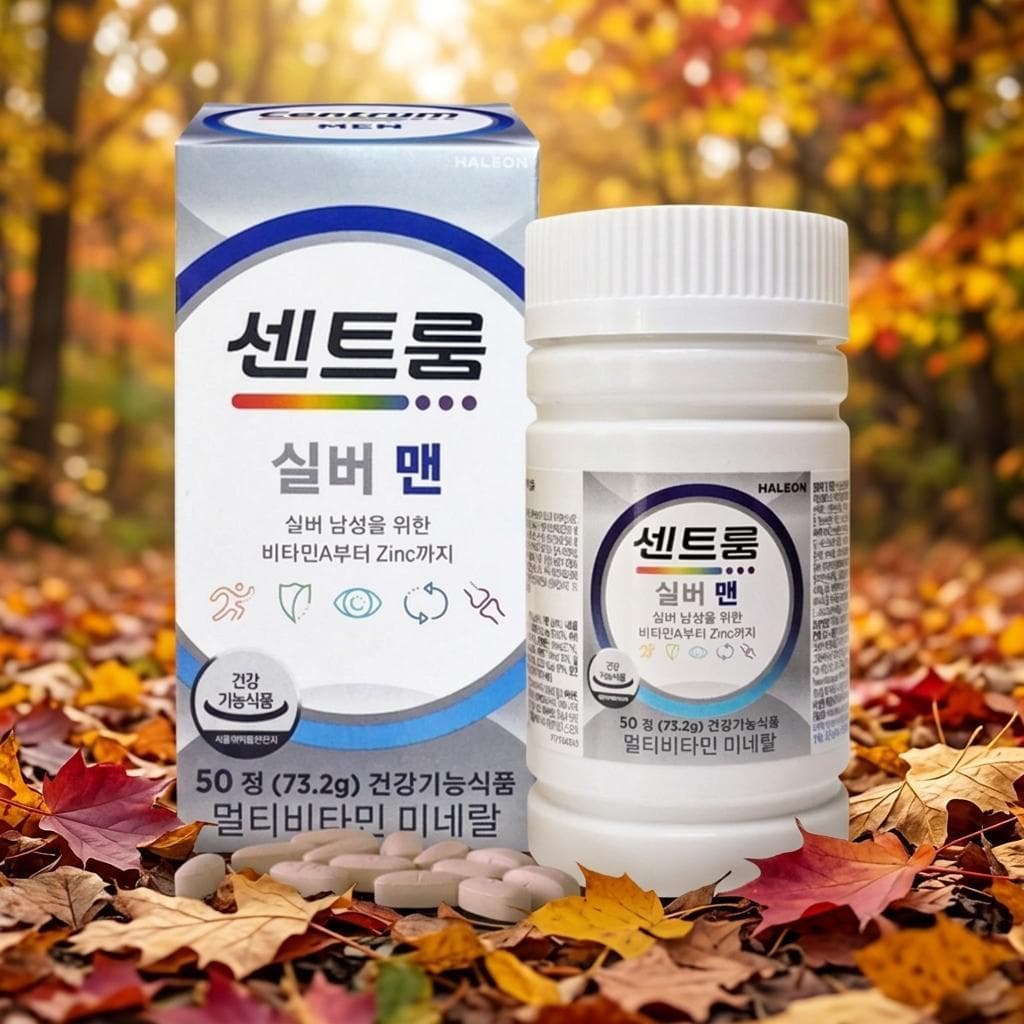 별별몰센트룸 실버 맨 멀티비타민 미네랄 50정  1정  1개