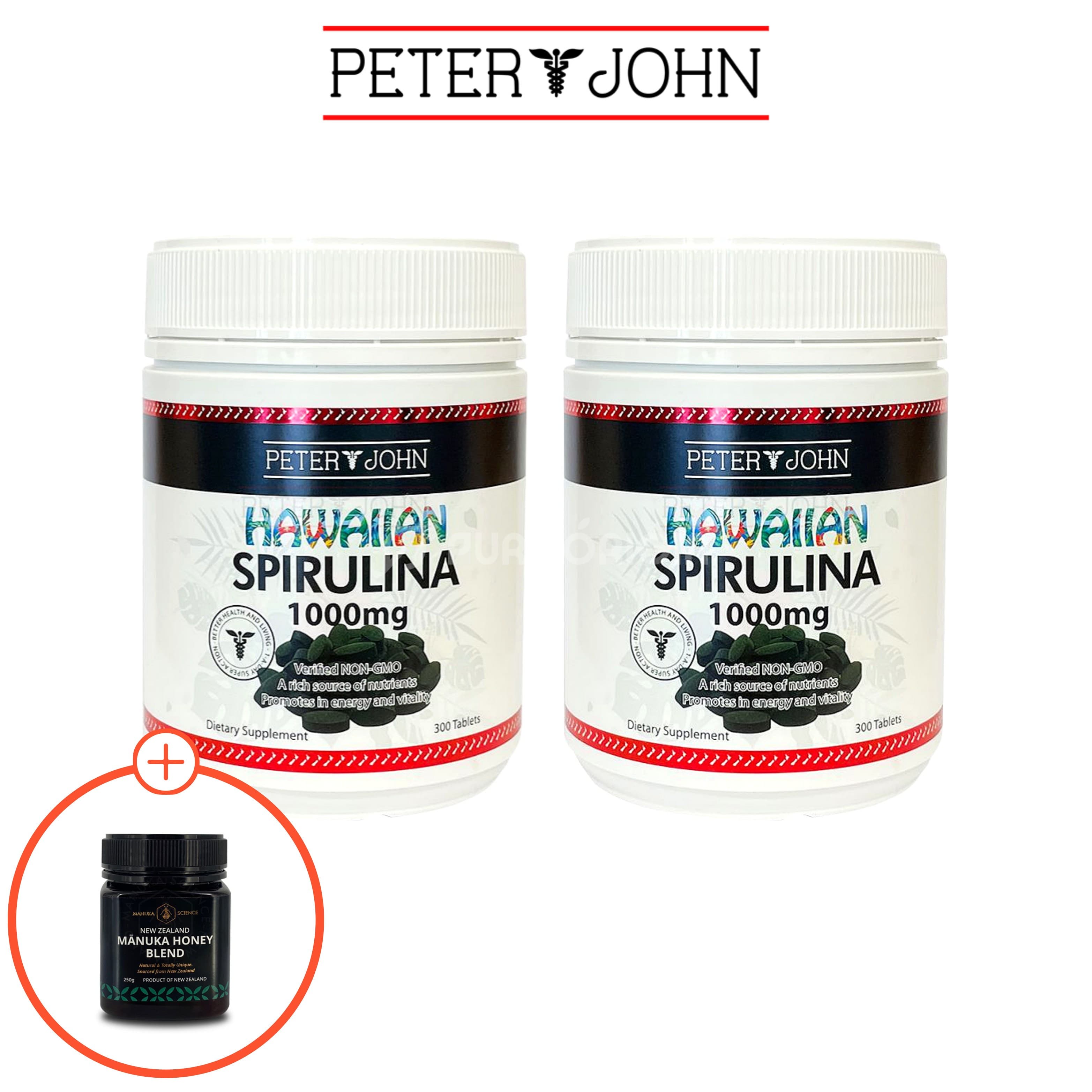 피터앤존 뉴질랜드 스피루리나 1000 300정 2개