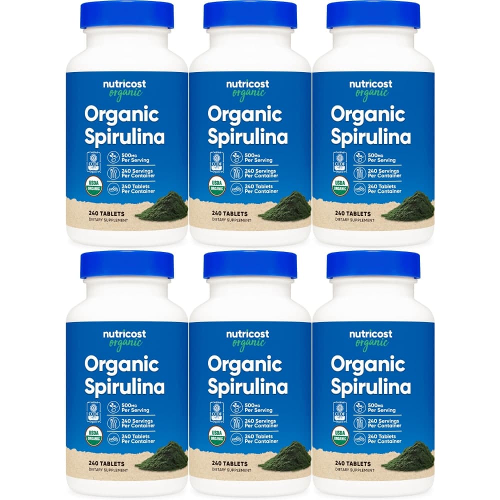 뉴트리코스트 자연유래 스피루리나 500mg  240개  6개