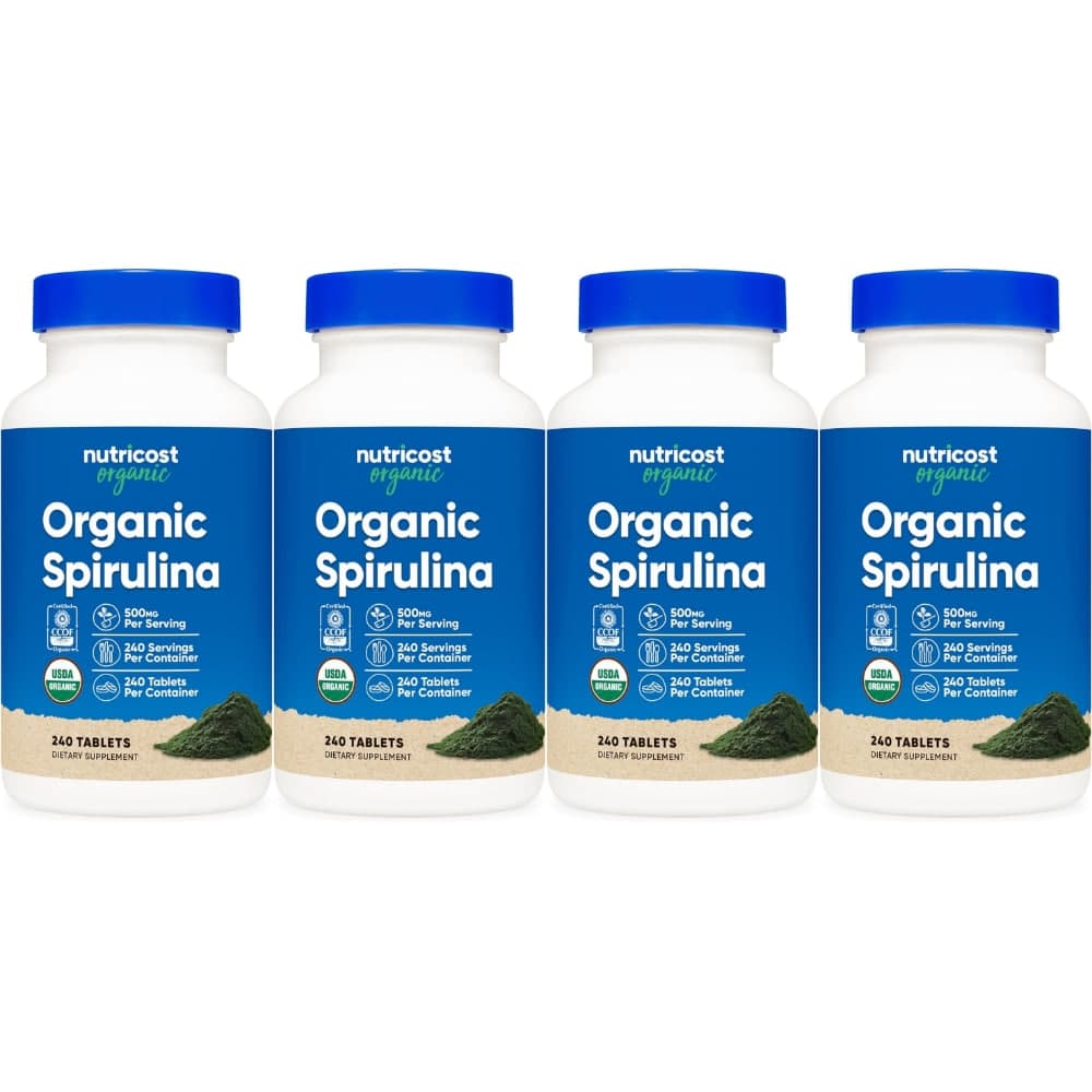 뉴트리코스트 자연유래 스피루리나 500mg  240개  4개