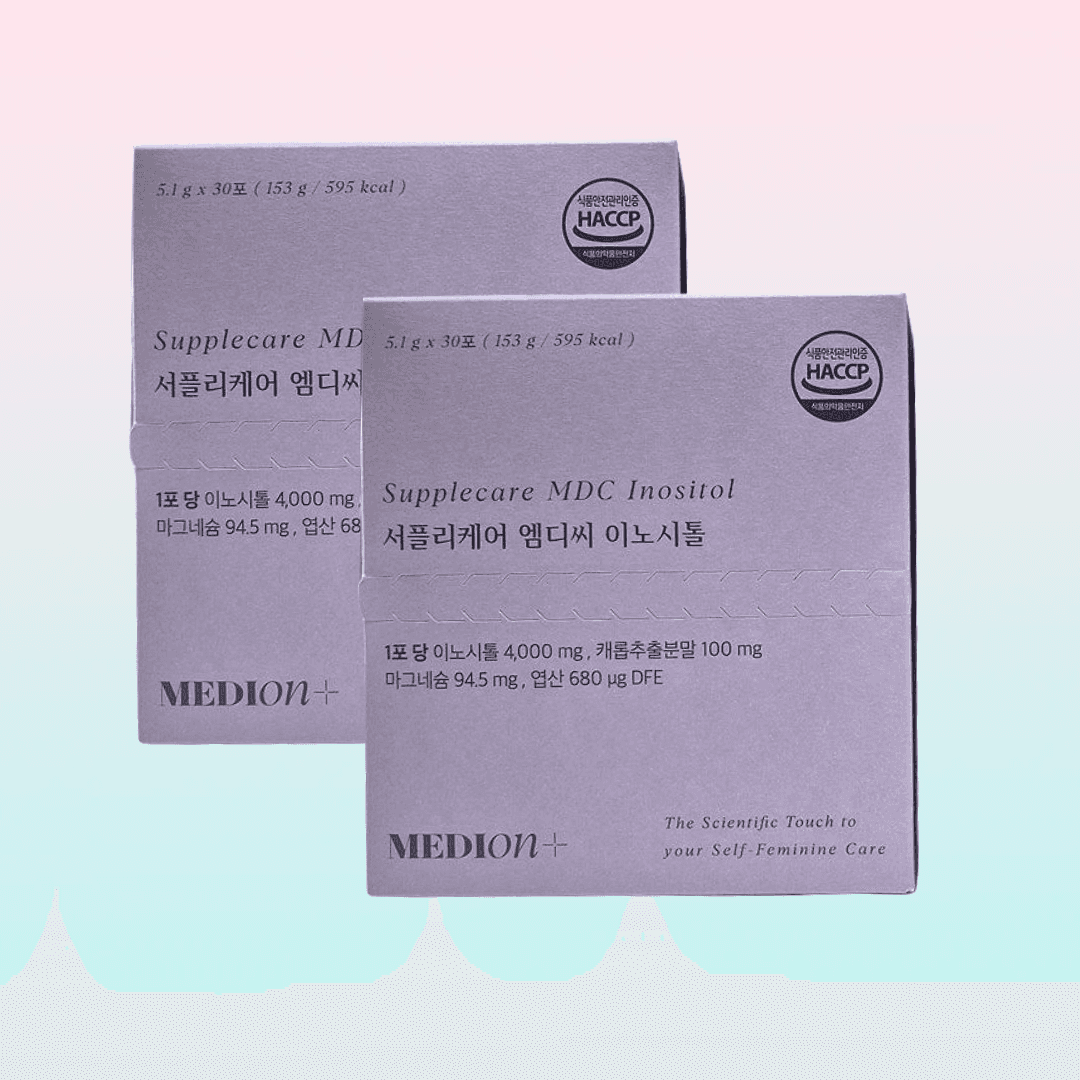 메디온 정품 서플리케어 엠디씨 이노시톨 4000mg 엽산 비타민B 153g