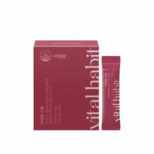 [바이탈해빗] 상큼하고 맛있는 철분 아이언스틱